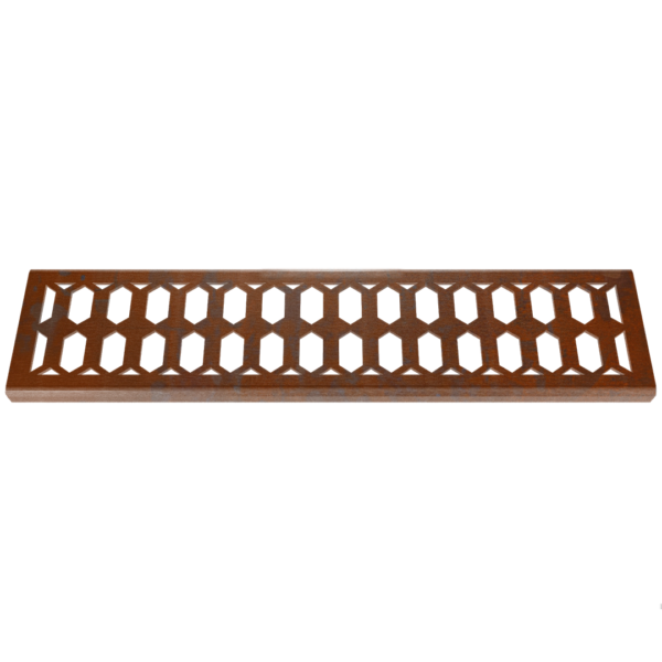 Crystal Corten Steel Channel Drain Grate 75 x 913mm (3 Inch)