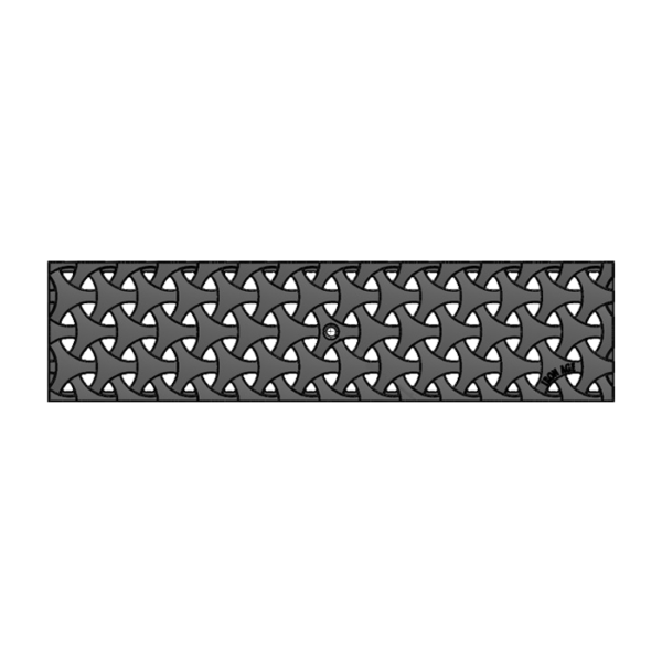 Niko Cast Iron Channel Drain Grate 497mm x 125mm (5 Inch)